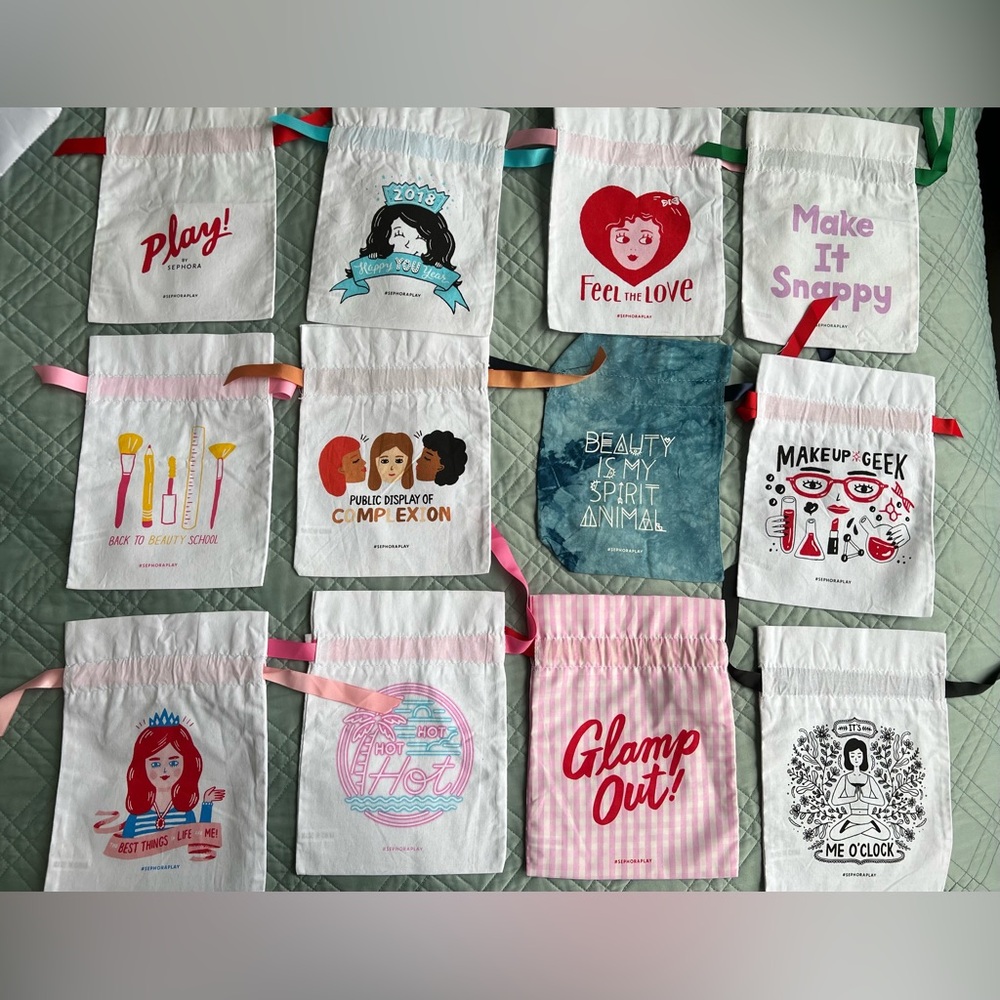 BUNDLE LOT 12X Sephora Play Bags Totes Gift Bags #SEPHORAPLAY